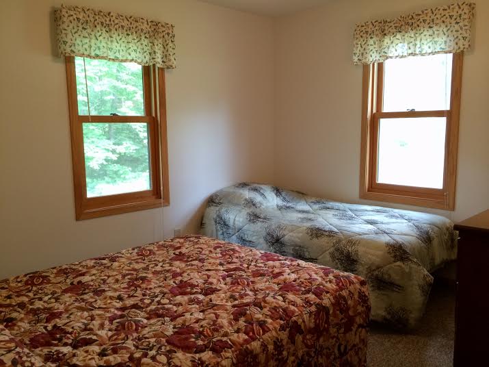 Cabin 1 bedroom with two beds