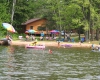 Cabin 1 view of the beach from the water